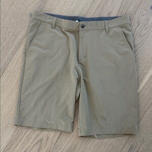 adidas Men's Khaki Flat Front Shorts